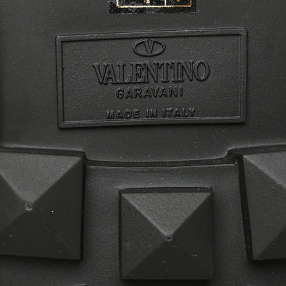 Valentino Garavani Calfskin Womens Trackstud Beatle Chelsea 45/55mm Ankle Boots 38 Black 7 of 7