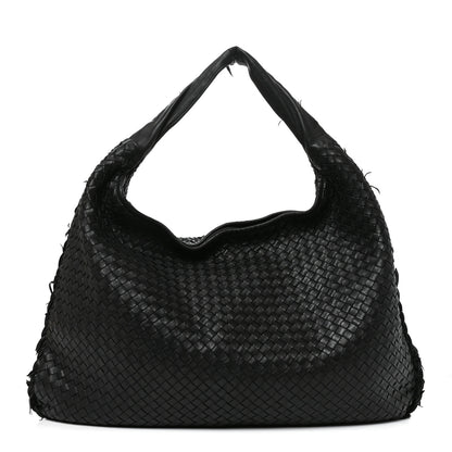 Bottega Veneta Nappa Intrecciato Fuzzy Maxi Veneta Hobo Black 1 of 11