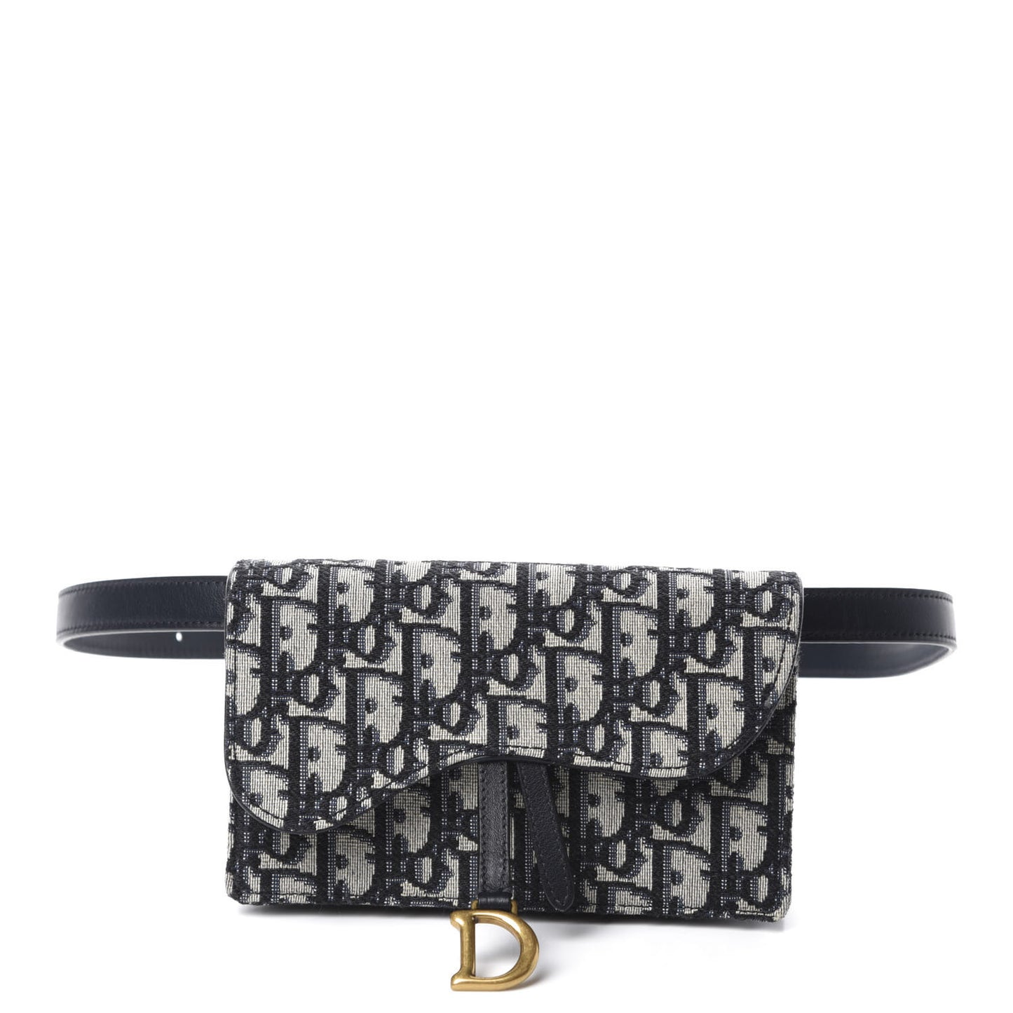 Oblique Saddle Belt Bag Blue