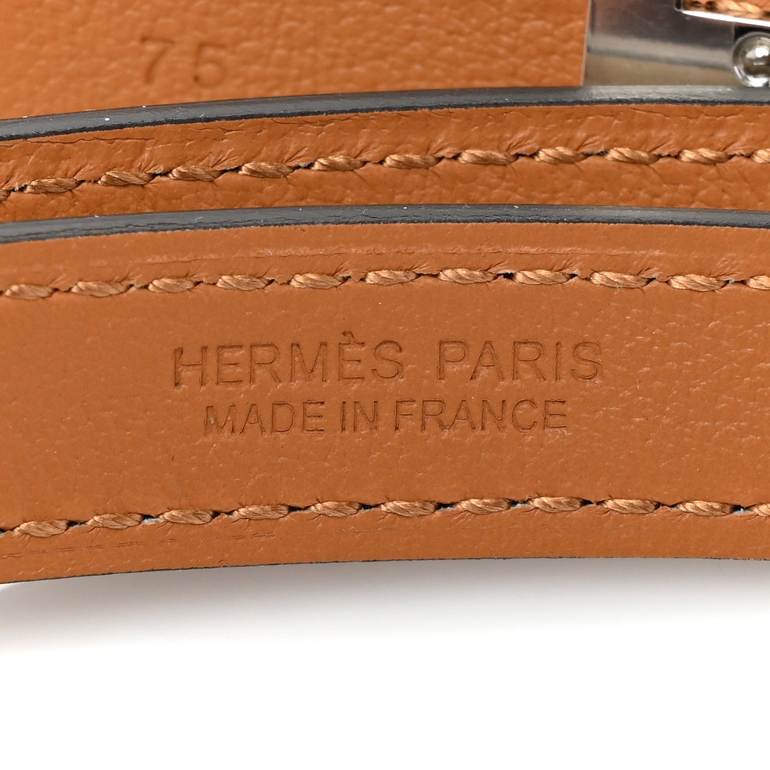 Hermes Epsom 15mm Pop H Belt 75 Craie 3 of 5