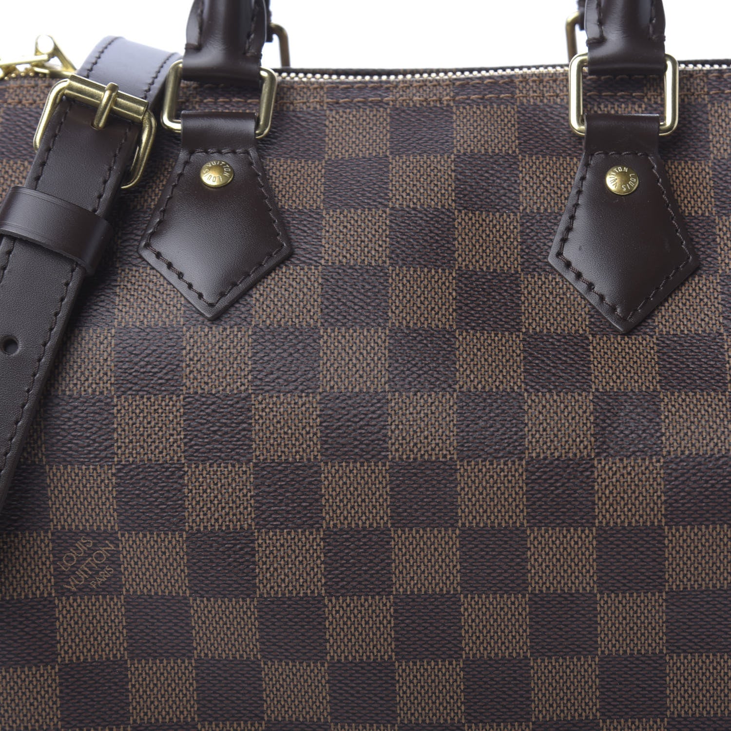 Louis Vuitton Damier Ebene Speedy Bandouliere 25 9 of 10