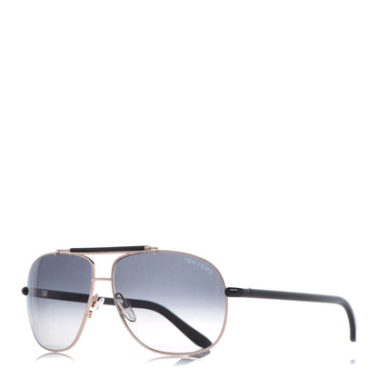Tom Ford Adrian Aviator Sunglasses TF243 Rose Gold Black 1 of 9