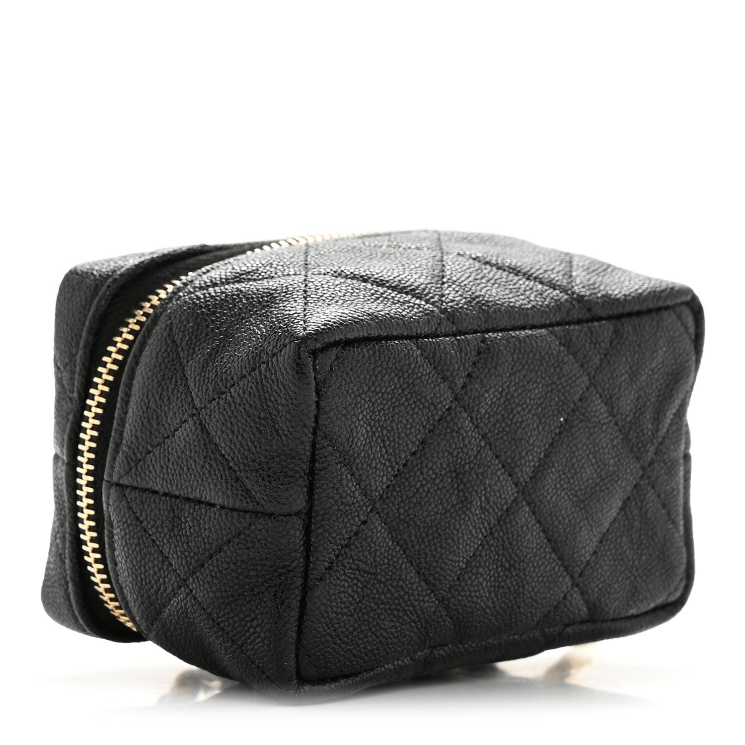 Chanel Caviar Quilted Mini Top Handle Vanity With Chain Black 4 of 11