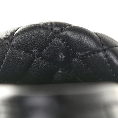Chanel Lambskin Quilted CC Turnlock Loafers 35 Black 8 of 10