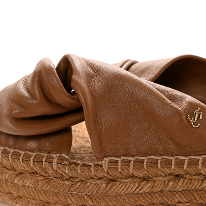 Jimmy Choo Nappa Daja 45 Espadrille Sandals 40 Cuoio 8 of 11