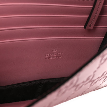Gucci Guccissima Icon Chain Wallet Carmine Rose 5 of 8
