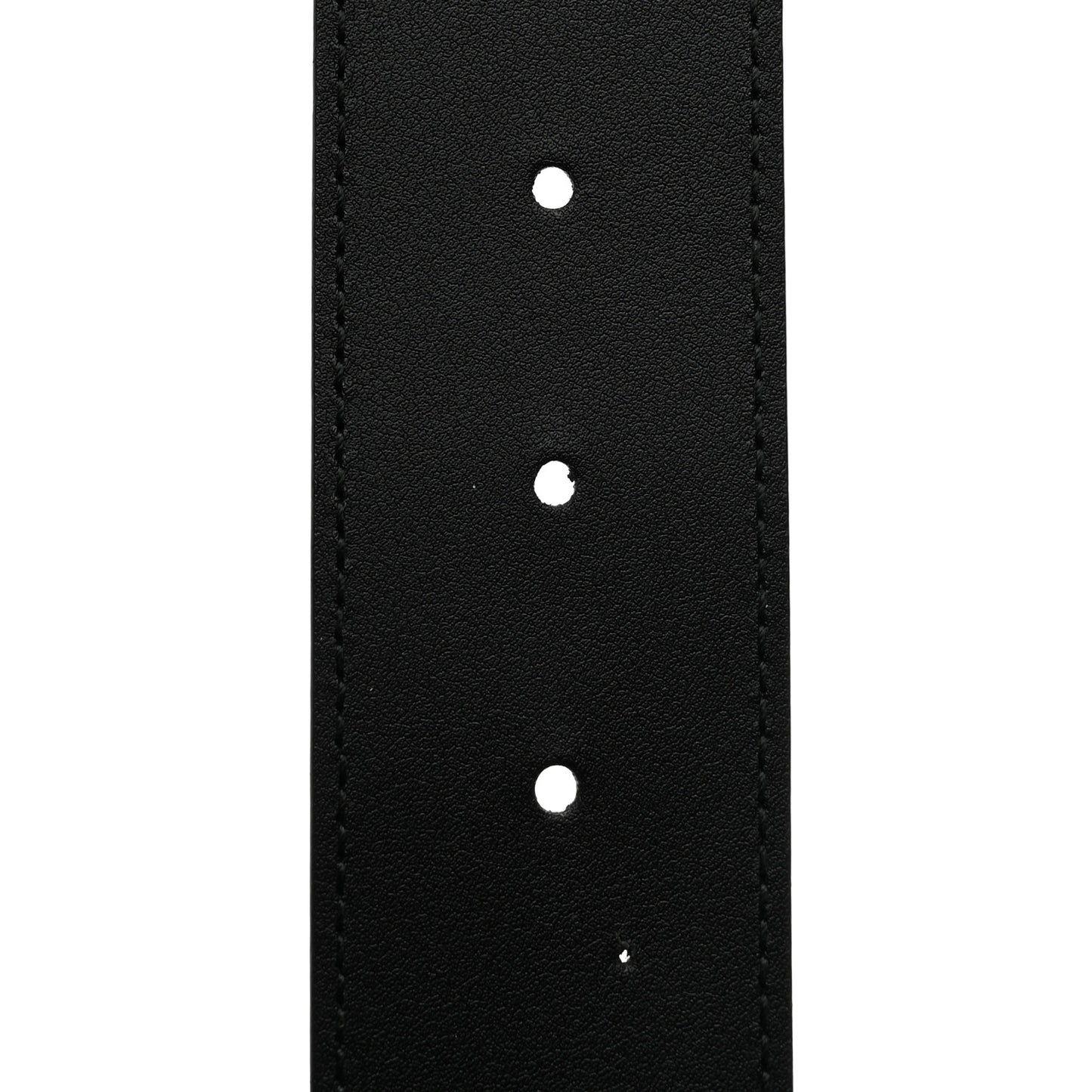Moon Calfskin Pearl Double G 40mm Belt 75 30 Black Cream