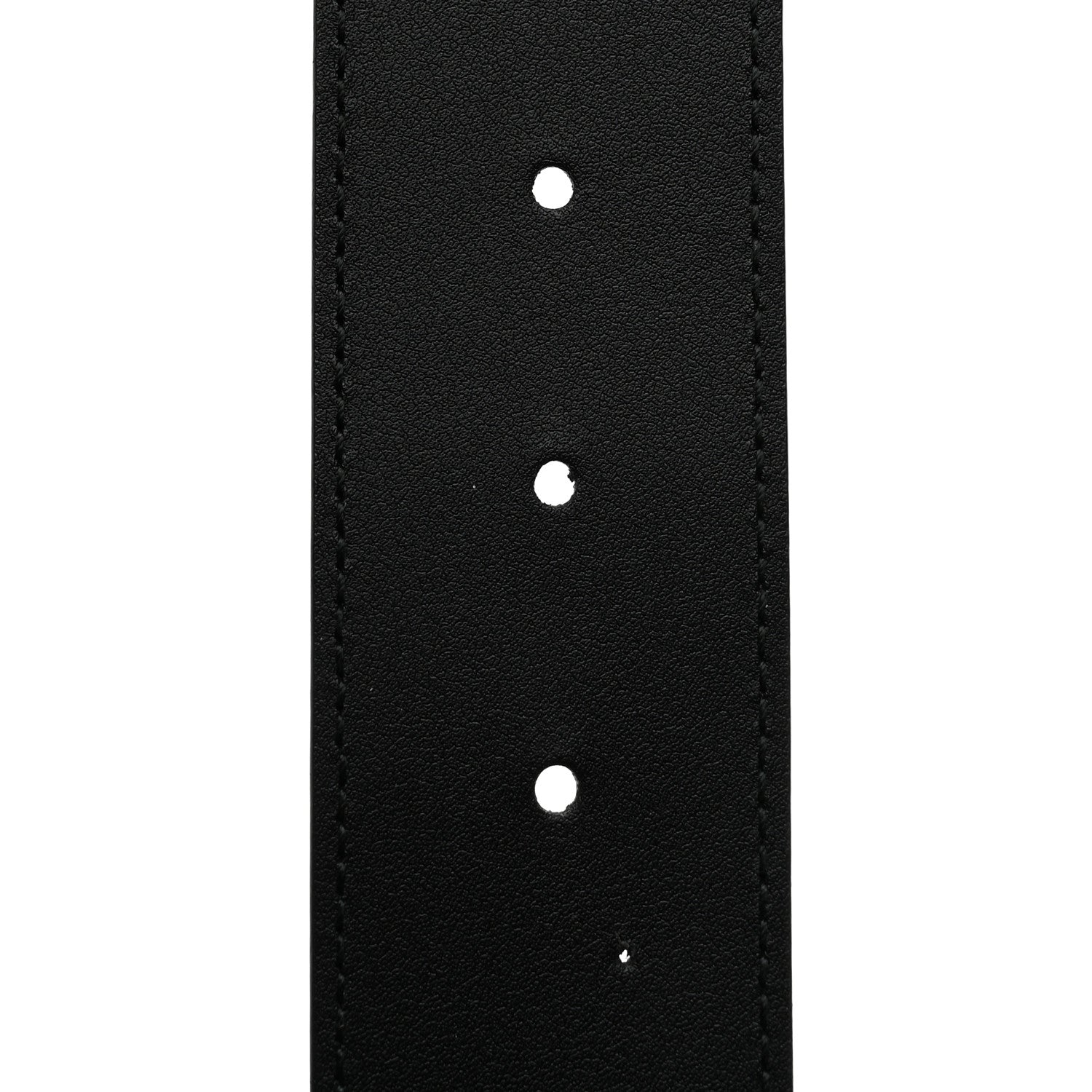 Gucci Moon Calfskin Pearl Double G 40mm Belt 75 30 Black Cream 4 of 6