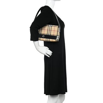 Burberry House Check Flap Shoulder Bag Black 2 of 11