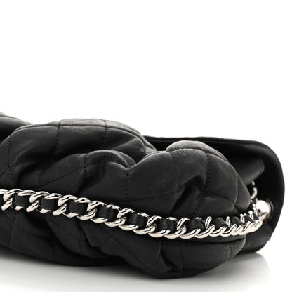Chanel Washed Lambskin Quilted Mini Chain Around Messenger Black 10 of 10