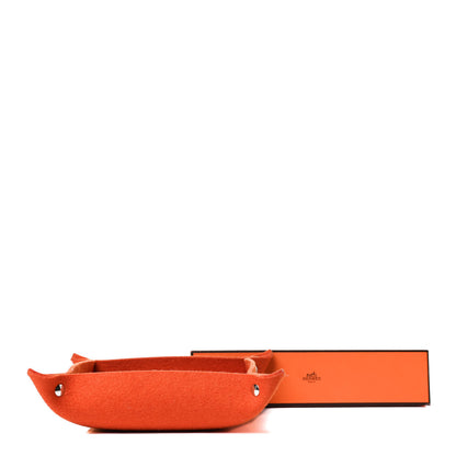 Hermes Felt Mises et Relances Change Tray Orange 6 of 6
