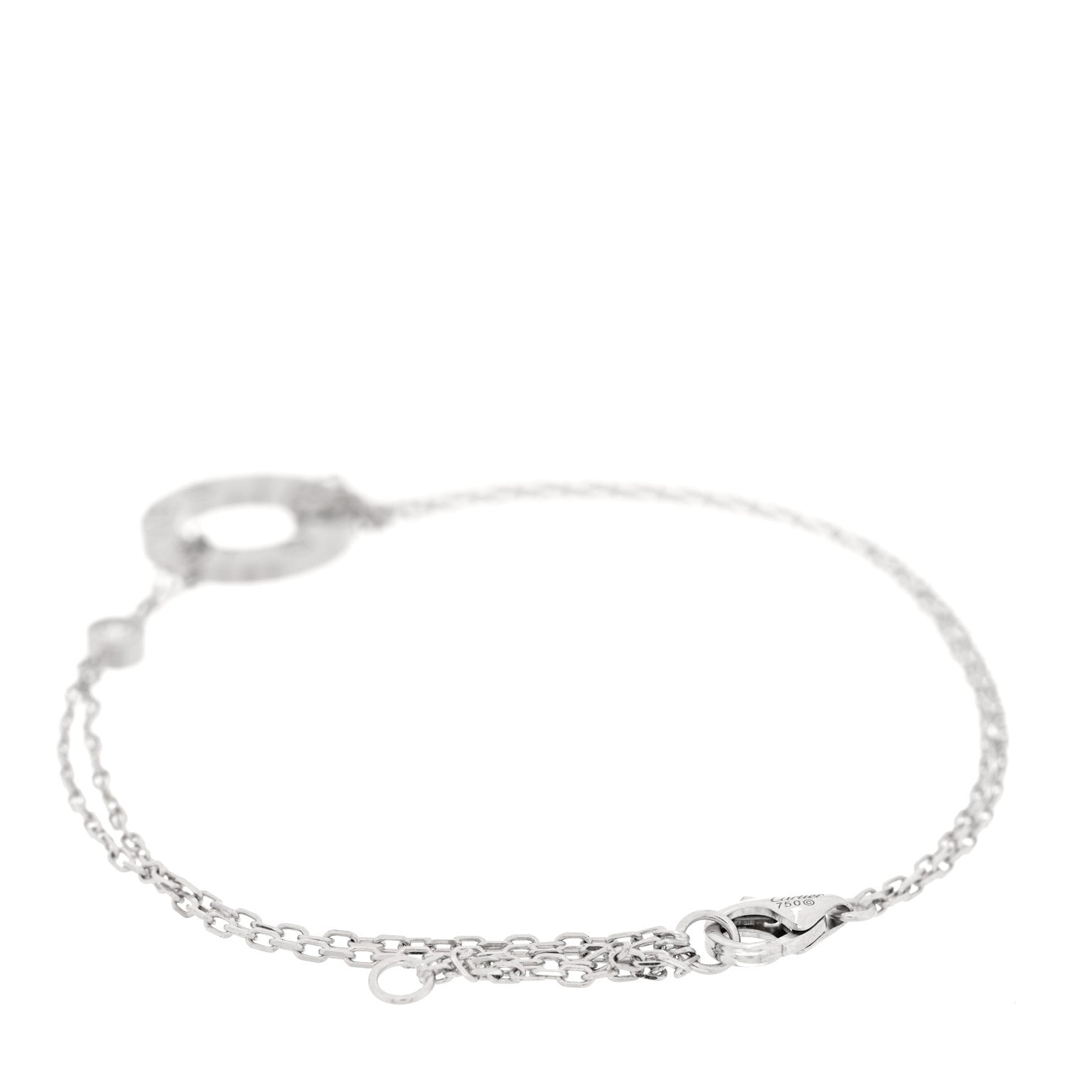 Cartier 18K White Gold Diamond LOVE Bracelet 2 of 3