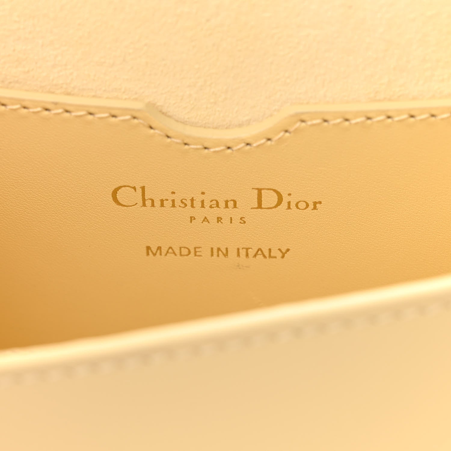 Christian Dior Box Calfskin East West Bobby Bag Soft Yellow 6 of 12