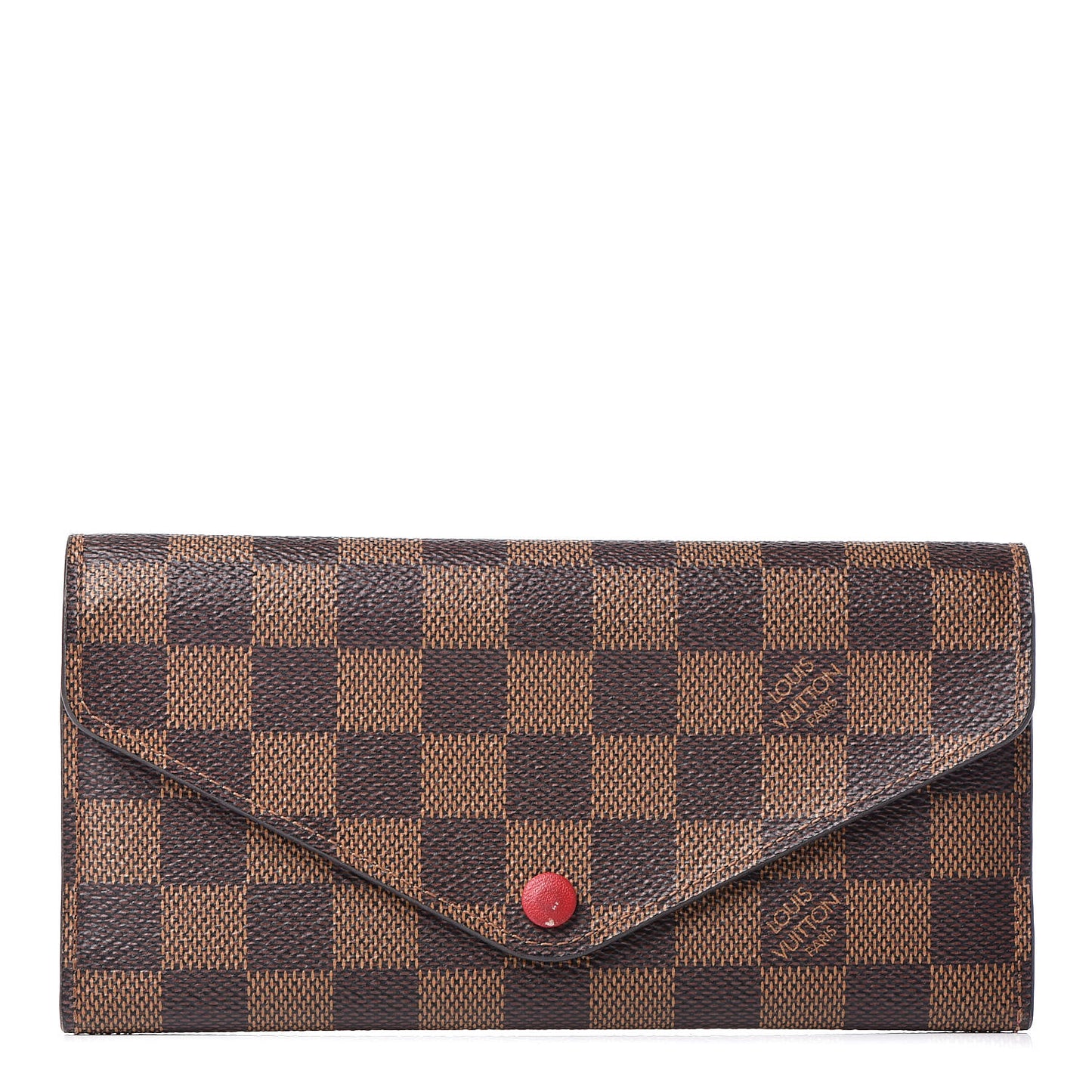 Damier Ebene Josephine Wallet Red