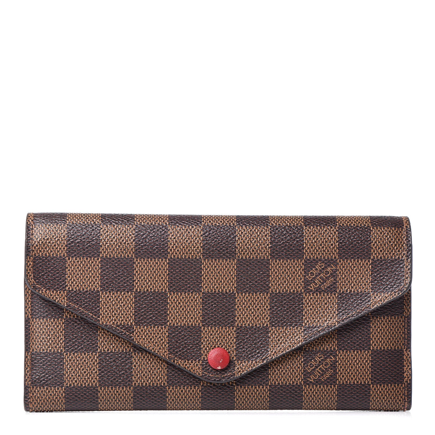 Louis Vuitton Damier Ebene Josephine Wallet Red 1 of 9