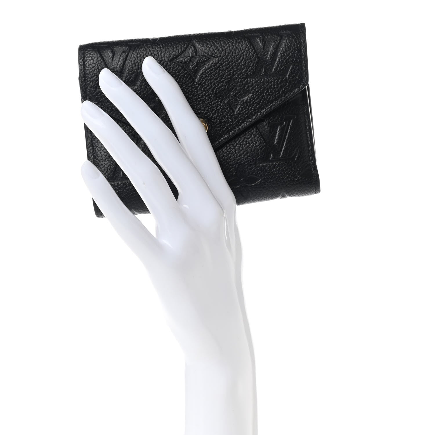 Louis Vuitton Empreinte Victorine Wallet Black 2 of 8