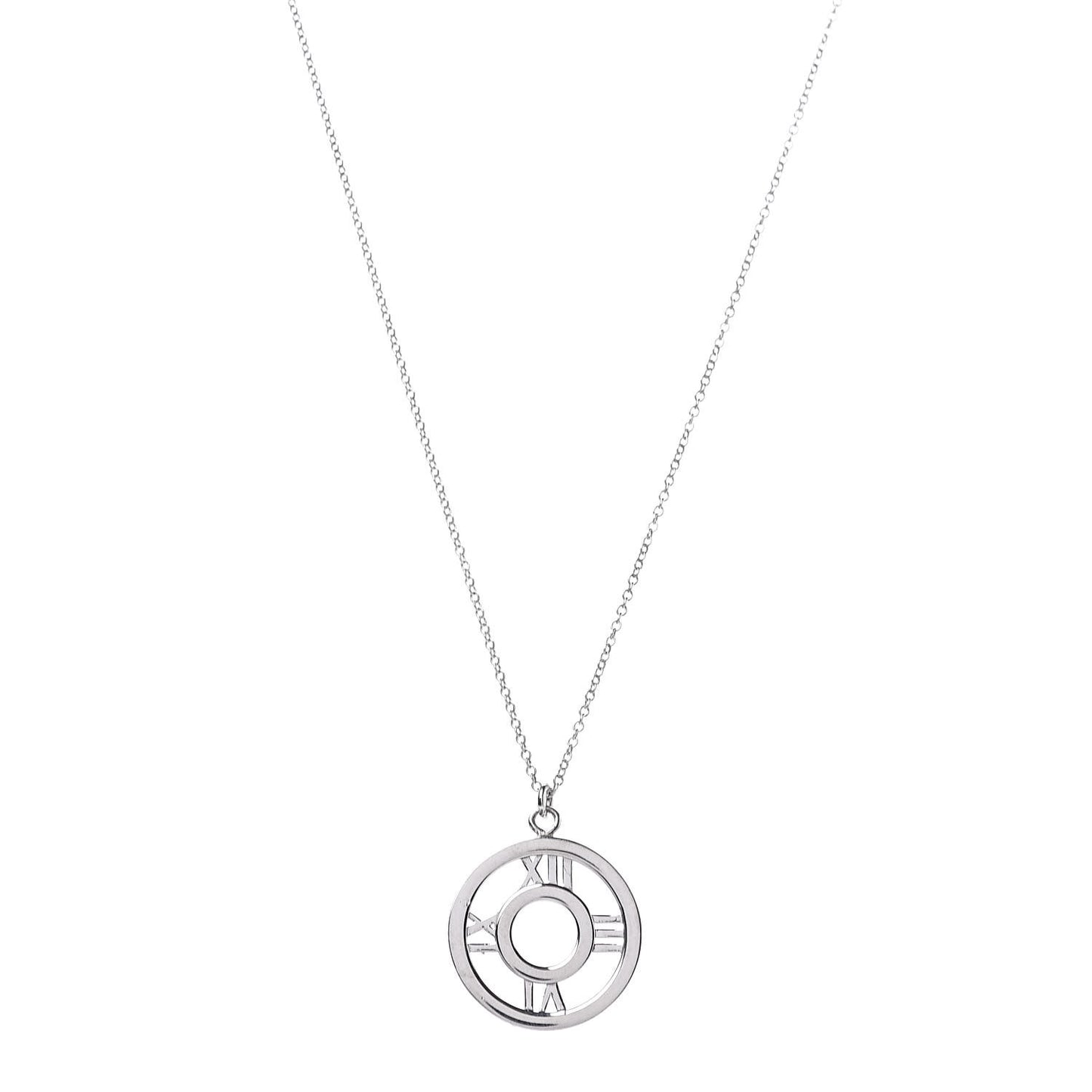 Sterling Silver Medium Atlas Open Pendant Necklace