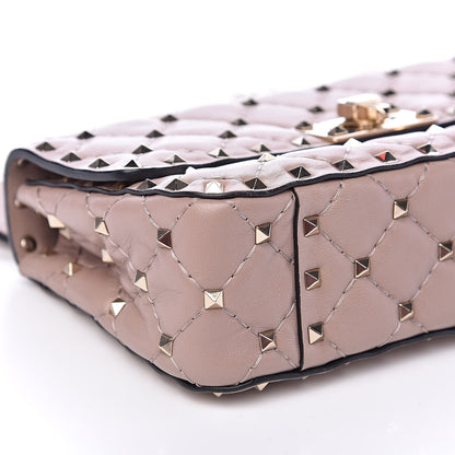 Valentino Garavani Nappa Small Rockstud Spike Shoulder Bag Poudre 7 of 10
