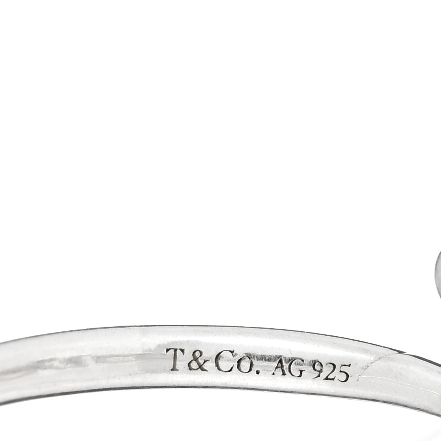 Tiffany Sterling Silver Paloma Picasso Graffiti Love Ring 54 7 4 of 5