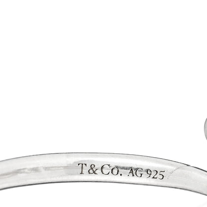 Tiffany Sterling Silver Paloma Picasso Graffiti Love Ring 54 7 4 of 5