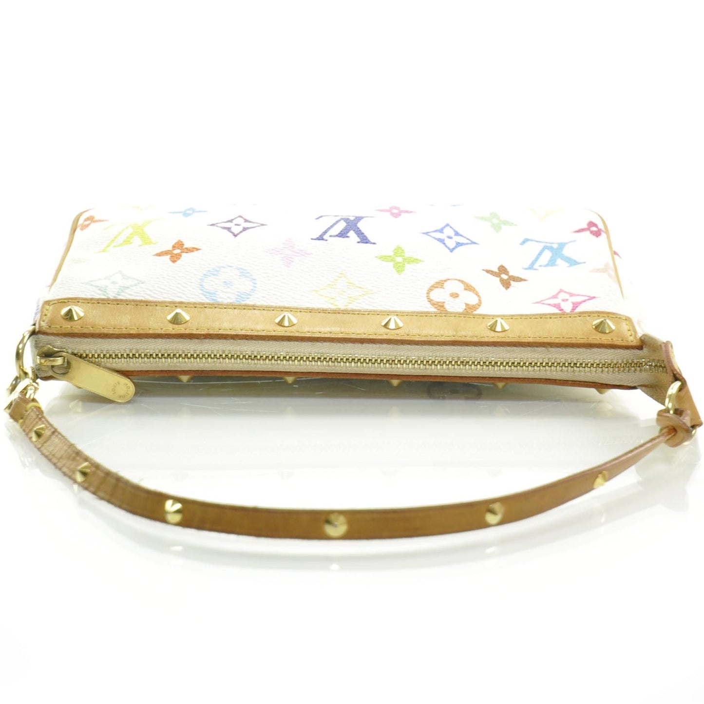 Monogram Multicolor Pochette Accessories White