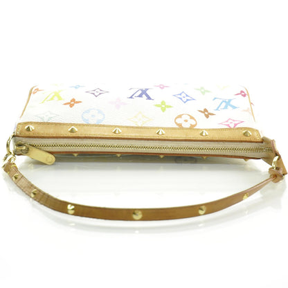 Louis Vuitton Monogram Multicolor Pochette Accessories White 5 of 8