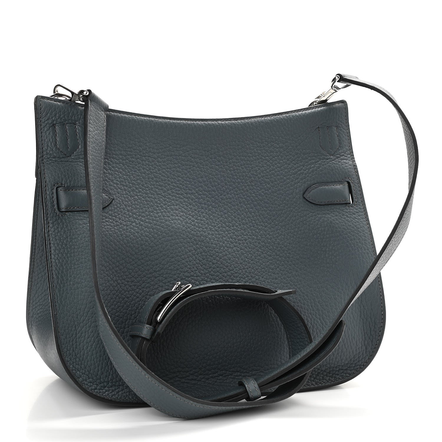 Hermes Taurillon Clemence Jypsiere 28 Bleu Orage 3 of 12