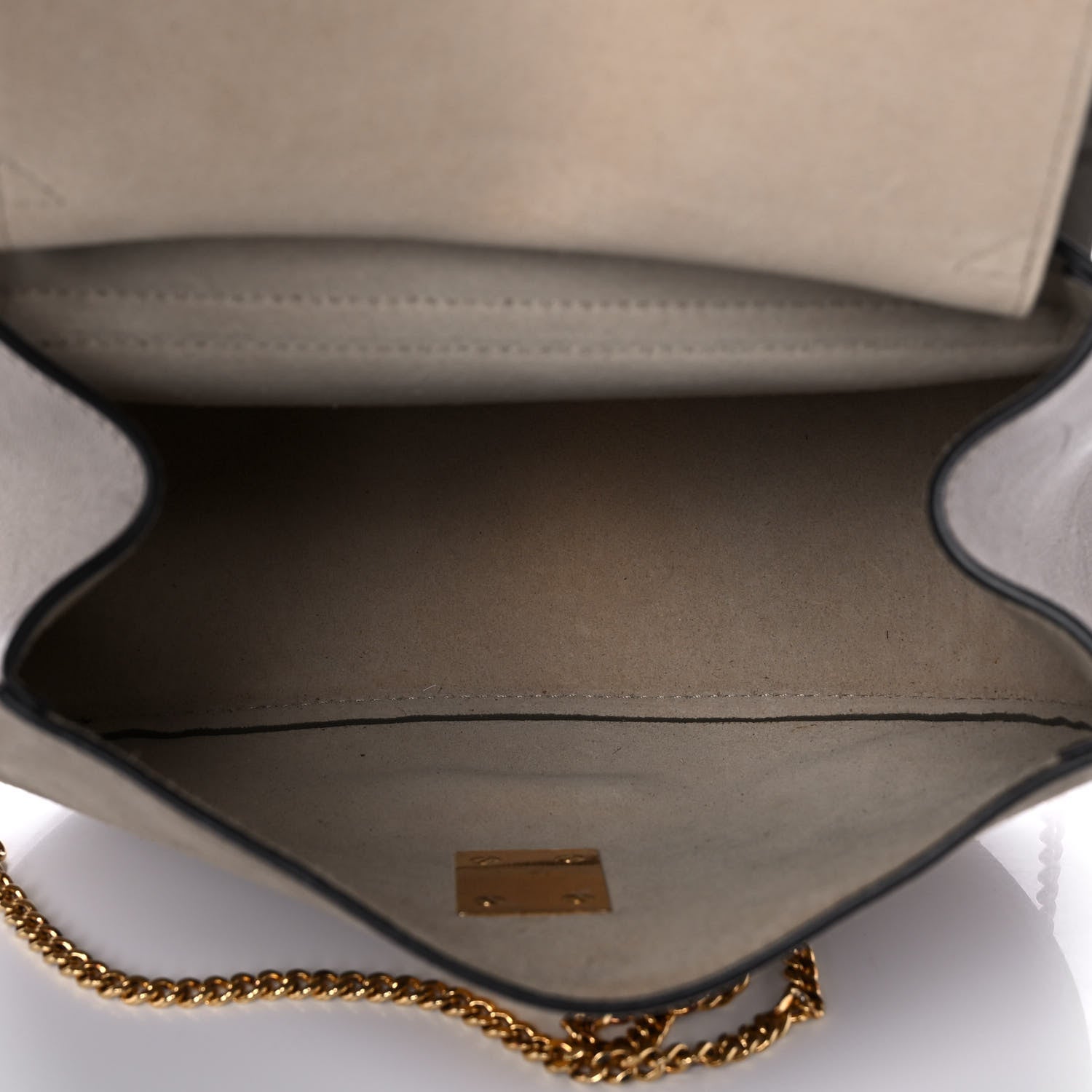 Chloe Suede Smooth Calfskin Drew Shoulder Bag Motty Grey 4 of 10