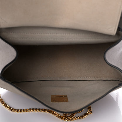 Chloe Suede Smooth Calfskin Drew Shoulder Bag Motty Grey 4 of 10