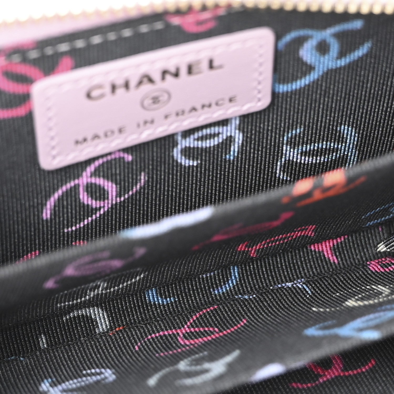 Chanel Caviar Quilted Zip Coin Purse Light Pink 5 of 10