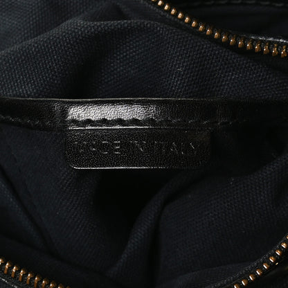 Burberry House Check Bridle Calfskin Hepburn Satchel Black 9 of 14