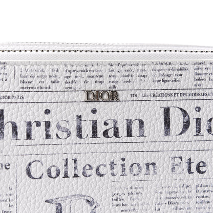 Christian Dior X DANIEL ARSHAM Grained Calfskin Newspaper Messenger White 10 of 11