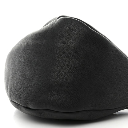 The Row Grained Calfskin Large Slouchy Banana Bag Black 10 of 14