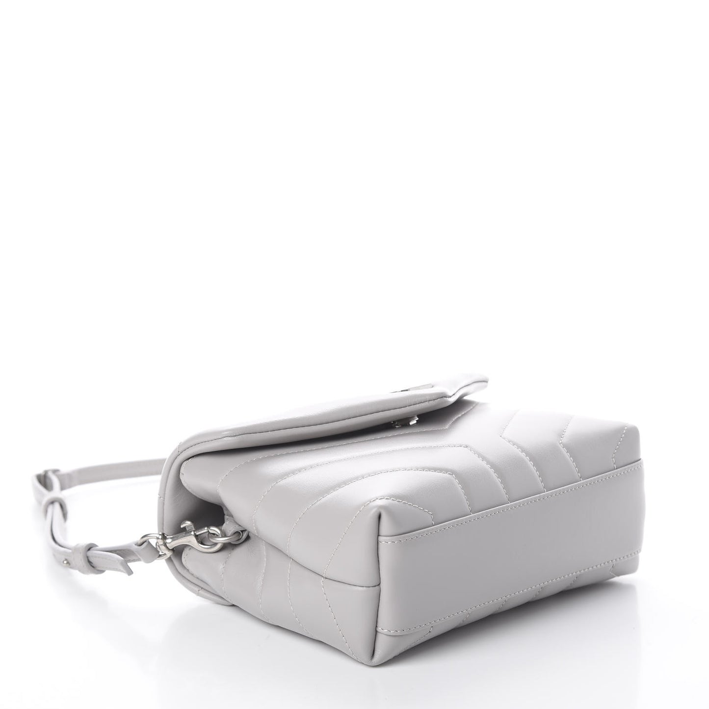 Calfskin Y Quilted Monogram Toy Loulou Satchel Granite