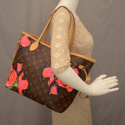 Louis Vuitton Monogram Roses Neverfull MM 2 of 7