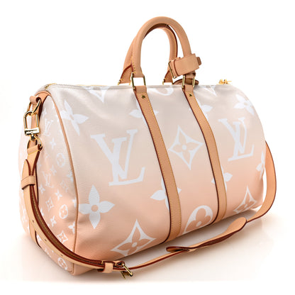 Louis Vuitton Monogram Giant By The Pool Keepall Bandouliere 45 Brume 2 of 9