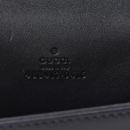 Gucci Calfskin Matelasse Animal Studs GG Marmont Belt Bag 75 Black 7 of 10