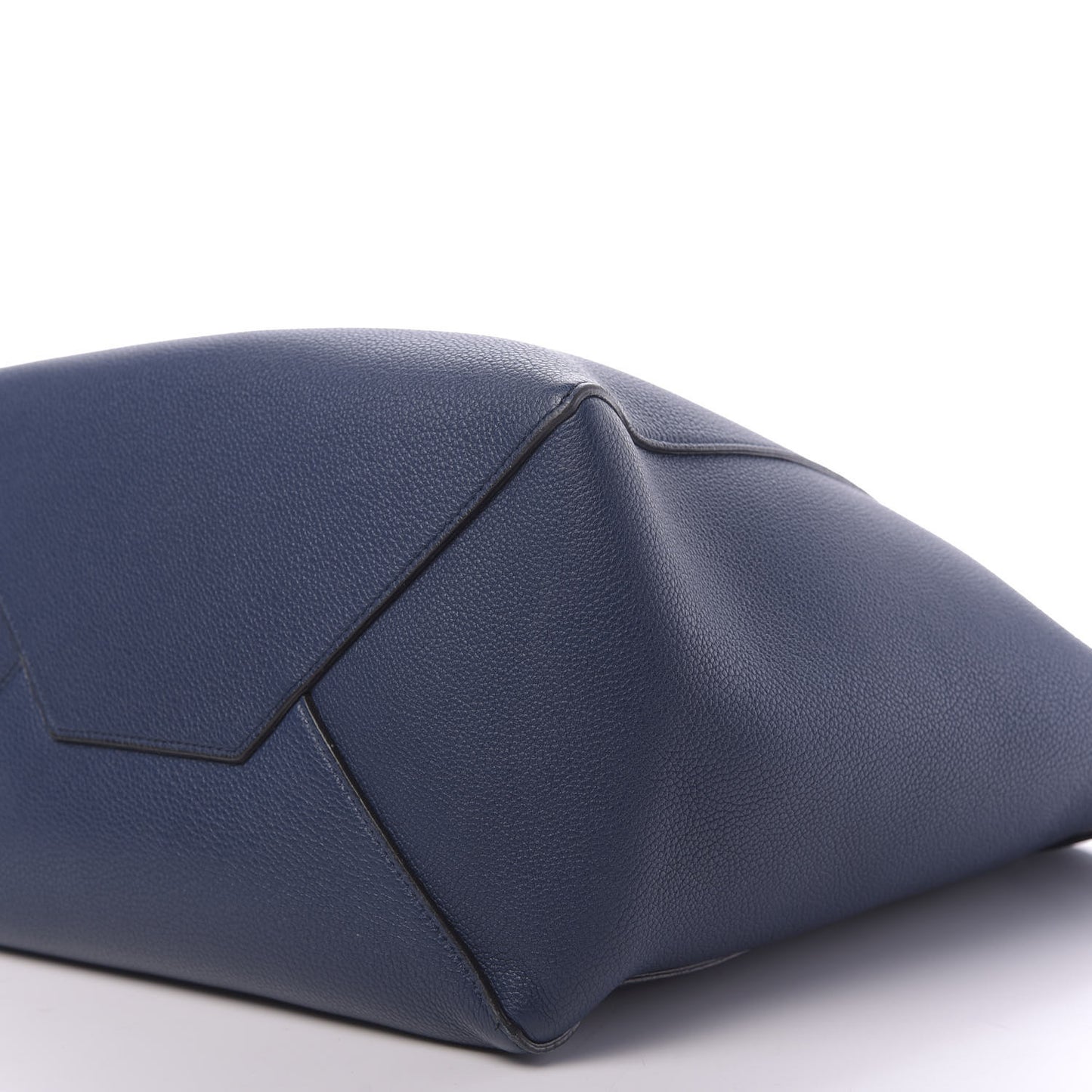 Soft Grained Calfskin Small Belt Cabas Phantom Indigo