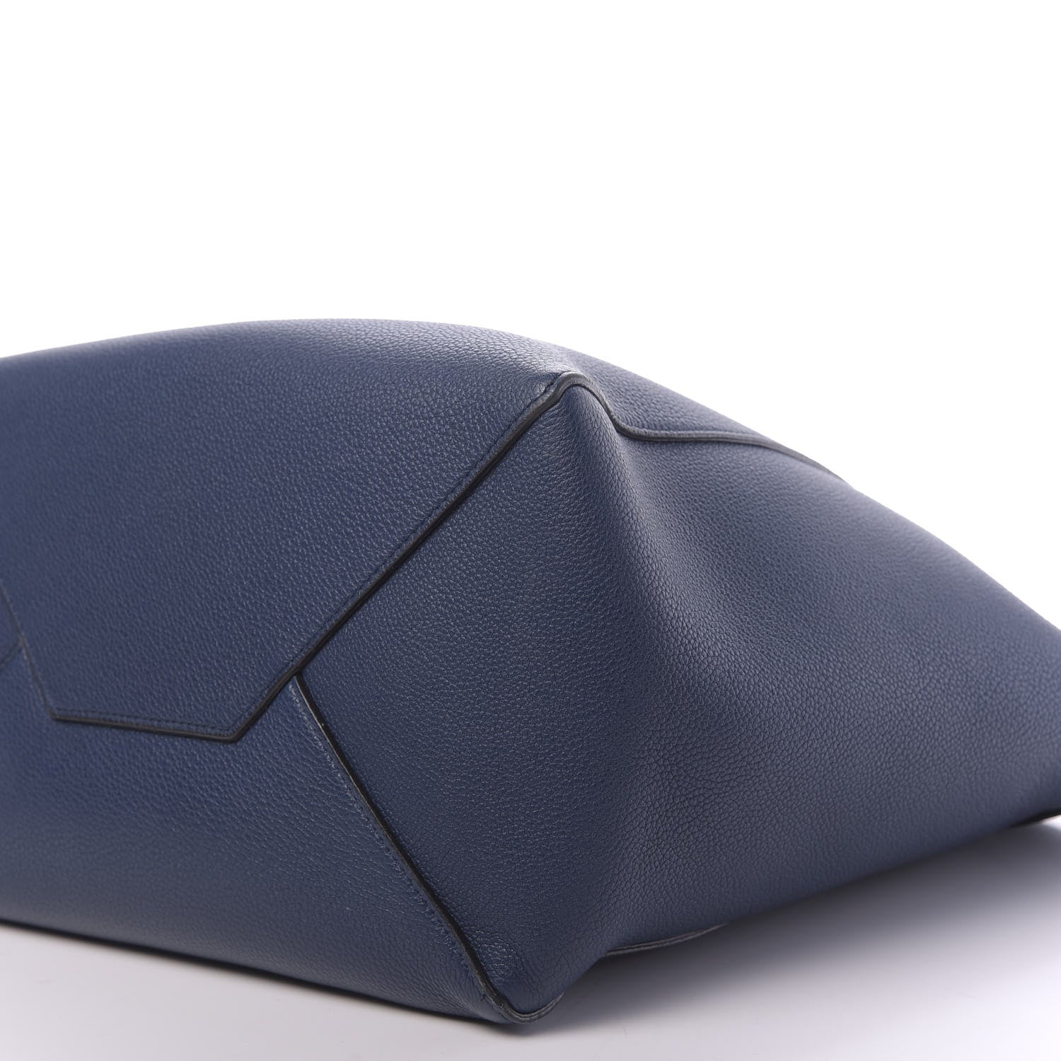 Celine Soft Grained Calfskin Small Belt Cabas Phantom Indigo 8 of 10