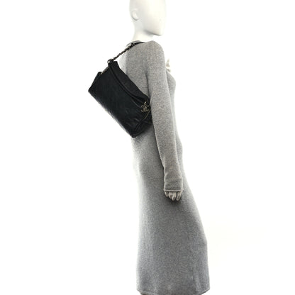 Chanel Lambskin Stitched Medium Ultimate Soft Tote Black 2 of 10