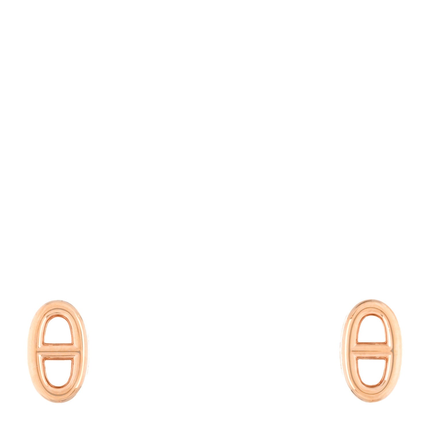 Hermes 18K Rose Gold TPM Farandole Stud Earrings 1 of 3
