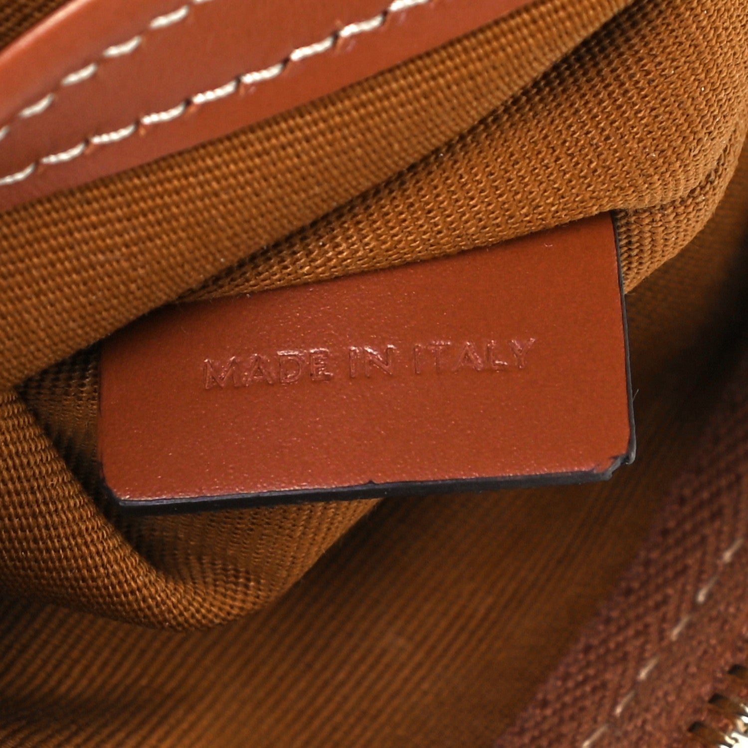 Celine Triomphe Canvas Calfskin Small Boston Bag Tan 6 of 11