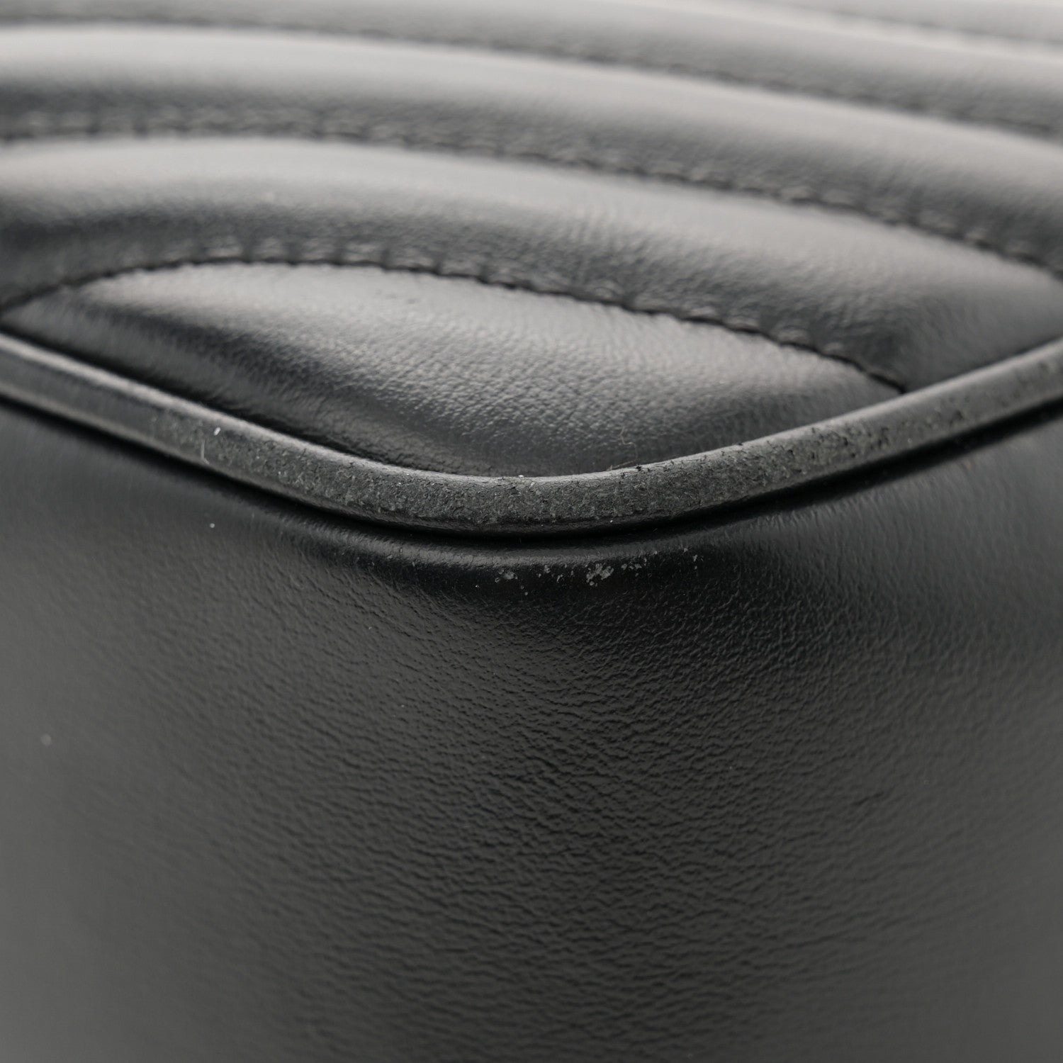 Saint Laurent Calfskin Matelasse Monogram Lou Camera Bag Black 12 of 14