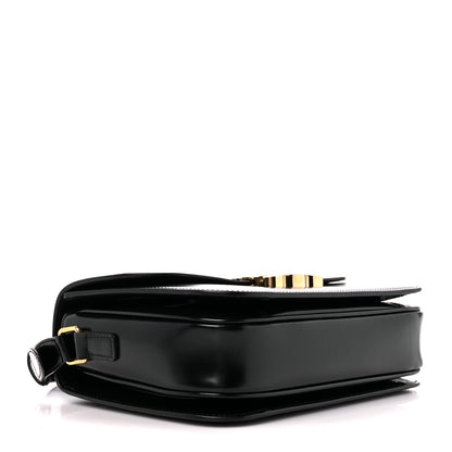 Celine Shiny Calfskin Medium Triomphe Black 4 of 10