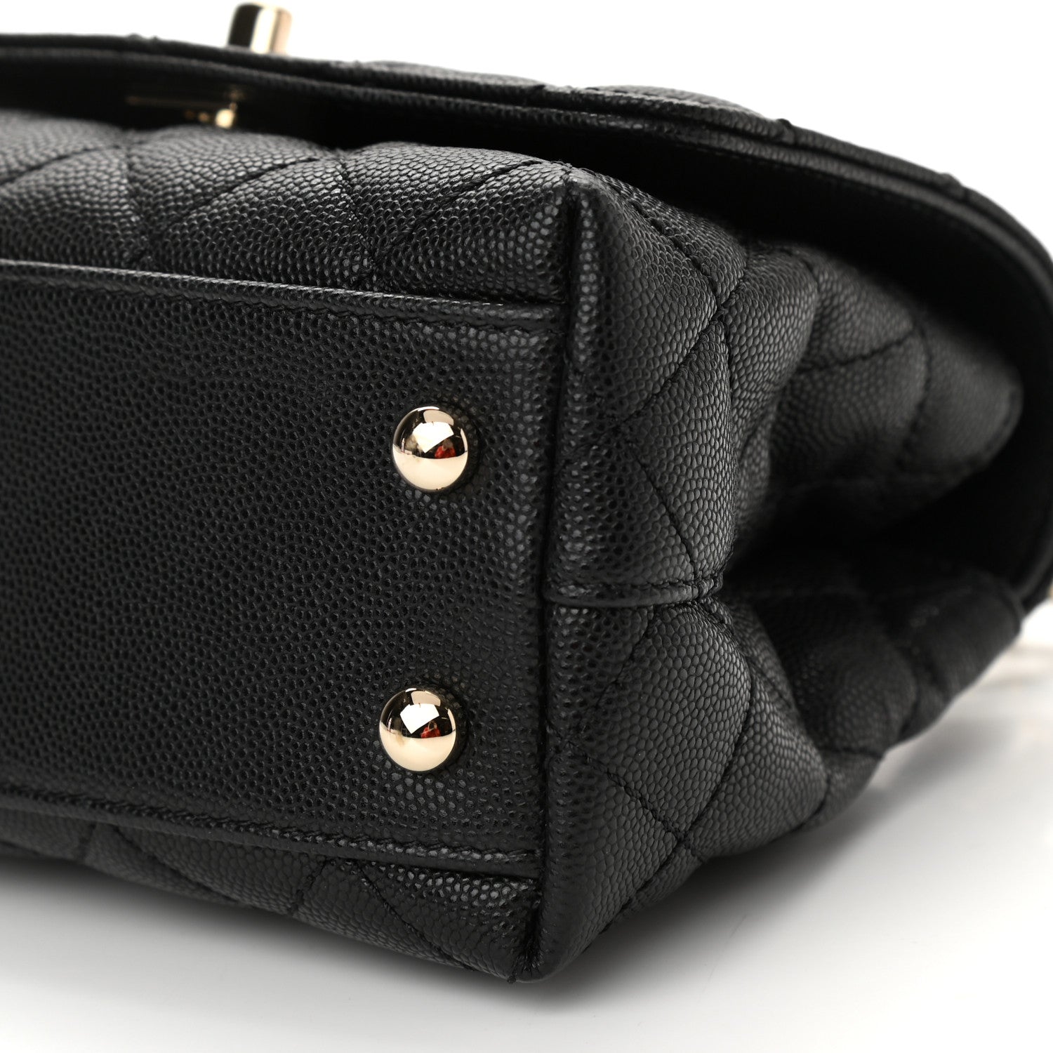 Chanel Caviar Quilted Extra Mini Coco Handle Flap Black 6 of 10