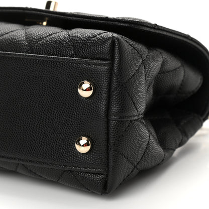 Chanel Caviar Quilted Extra Mini Coco Handle Flap Black 6 of 10