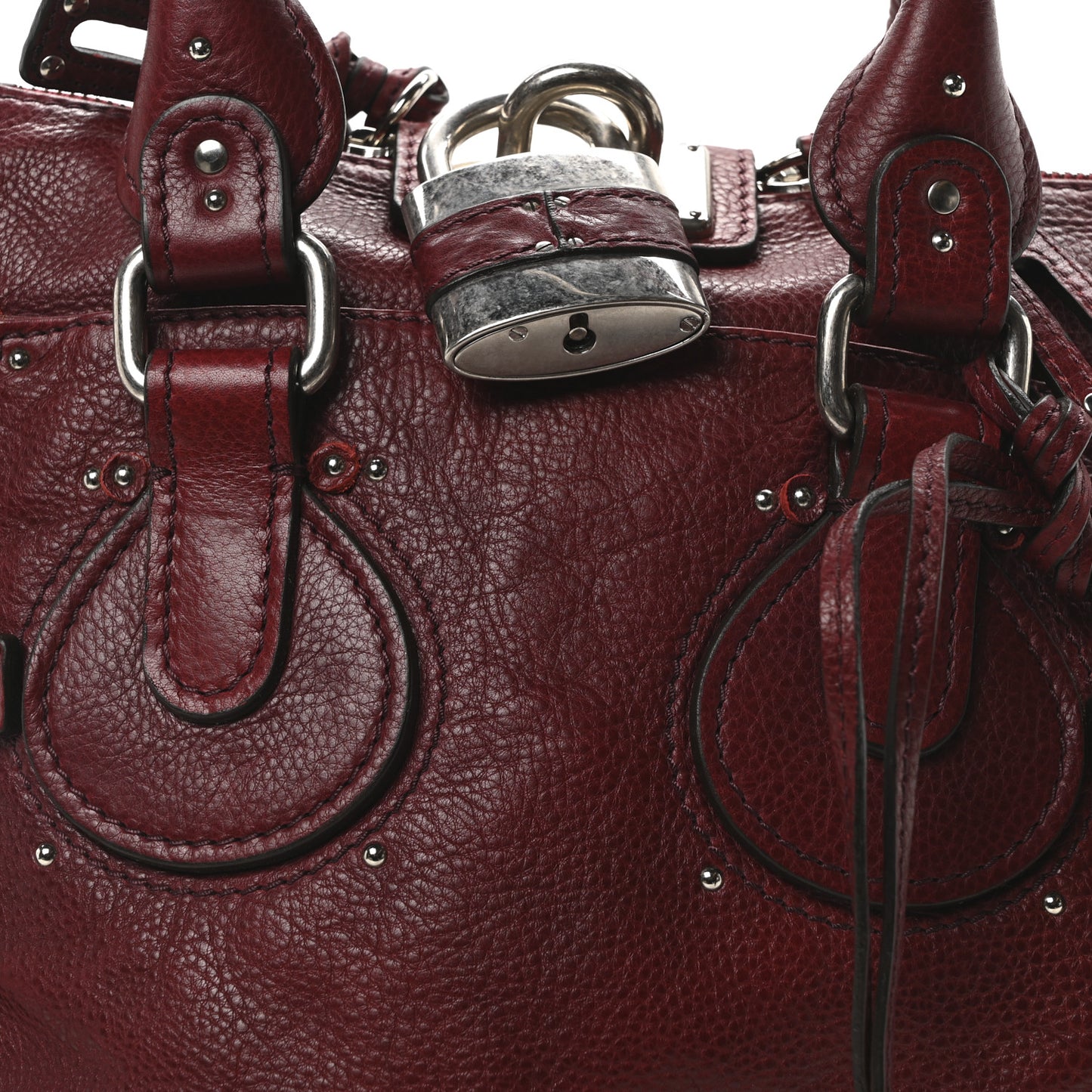Calfskin Paddington Tote Red