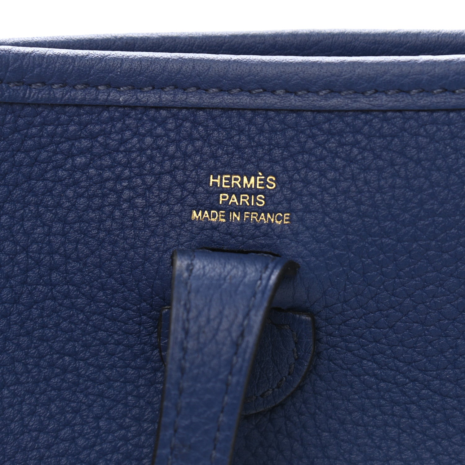 Hermes Taurillon Clemence Amazone Evelyne TPM Blue Saphir Blue Indigo 8 of 9