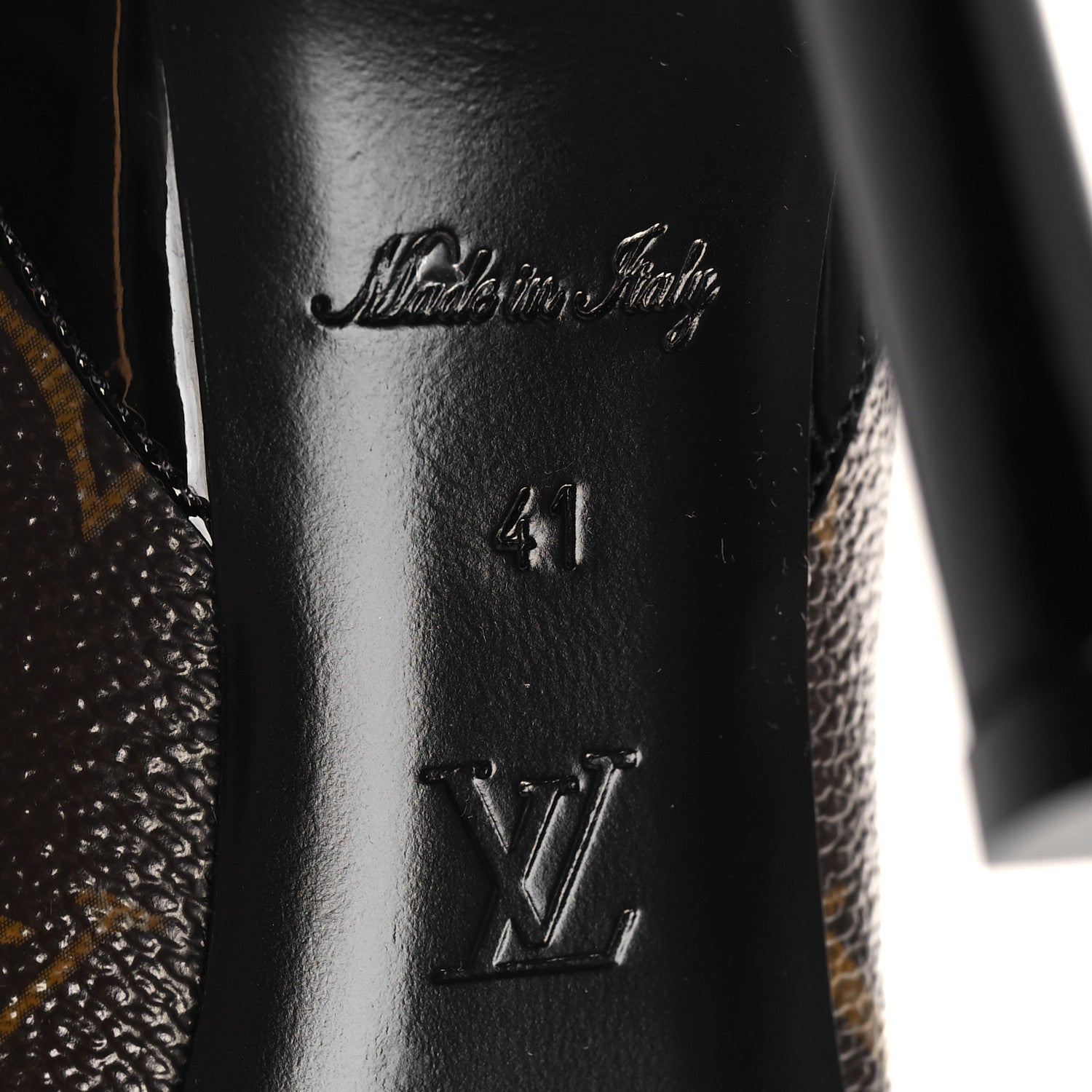 Louis Vuitton Monogram Cherie Pumps 41 Black 7 of 8