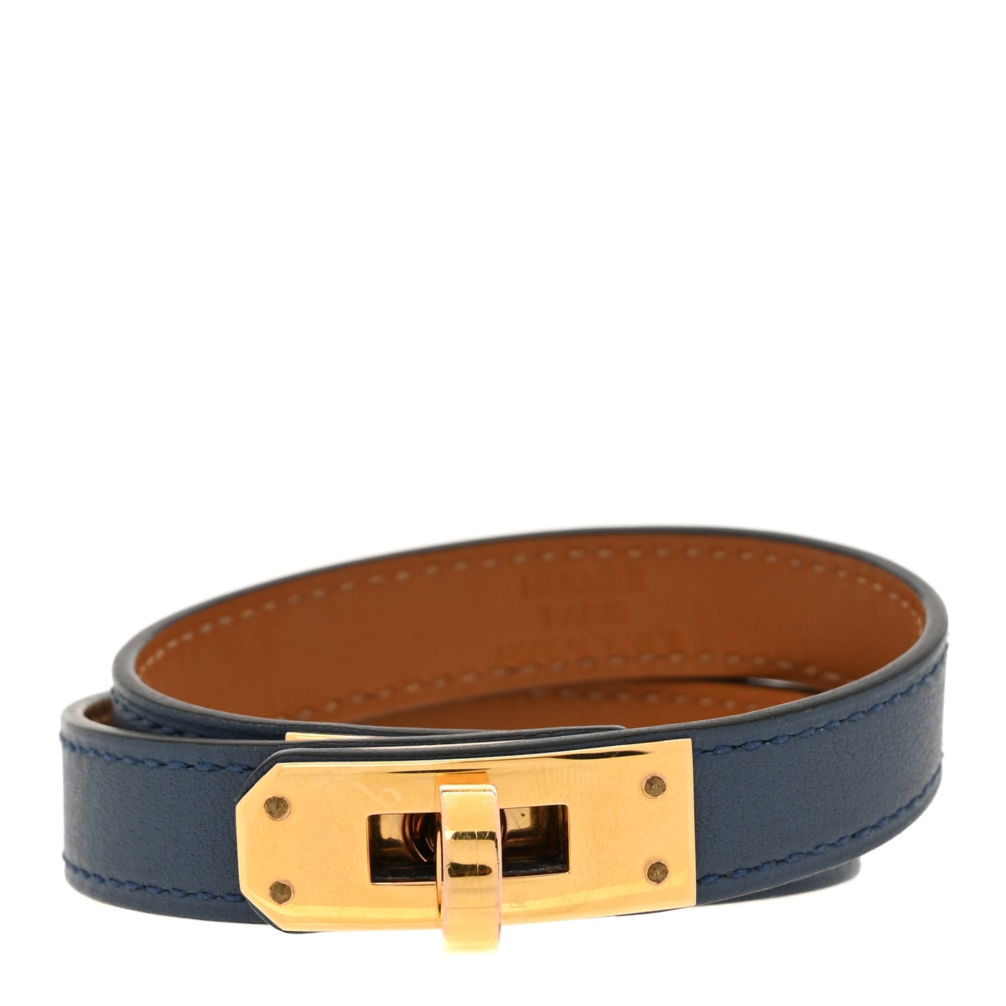Swift Kelly Double Tour Bracelet M Bleu Agate